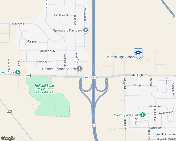 map of restaurants, bars, coffee shops, grocery stores, and more near 7632 McHugh Court West in Holmen