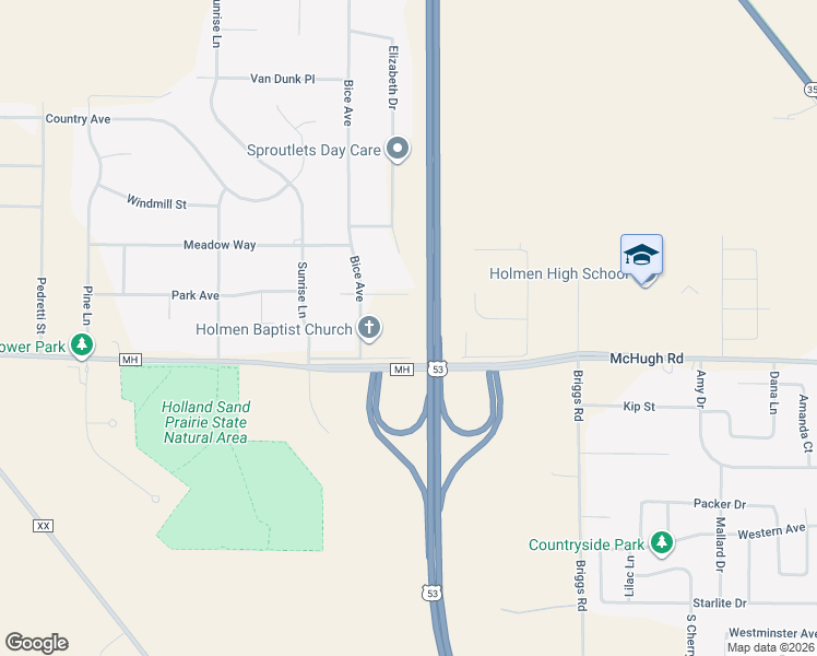 map of restaurants, bars, coffee shops, grocery stores, and more near 7632 McHugh Court West in Holmen
