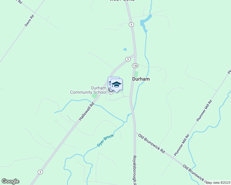 map of restaurants, bars, coffee shops, grocery stores, and more near 654 Hallowell Road in Durham