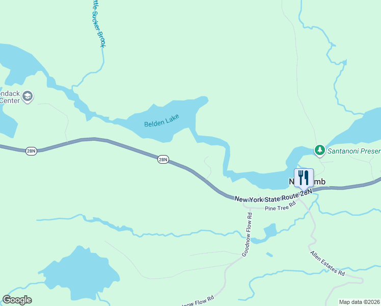 map of restaurants, bars, coffee shops, grocery stores, and more near 29 Fennessey Ln in Newcomb