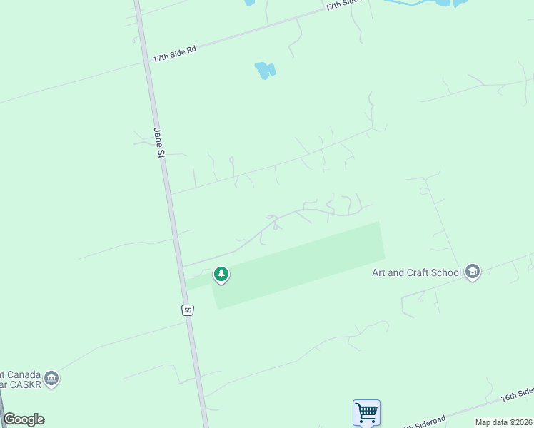 map of restaurants, bars, coffee shops, grocery stores, and more near 30 Kingswood Drive in King