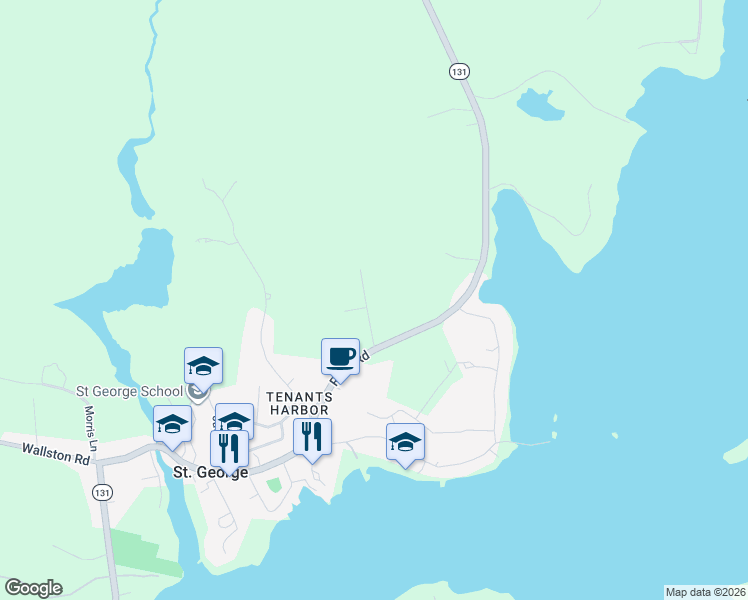 map of restaurants, bars, coffee shops, grocery stores, and more near 21 Harborside in St. George