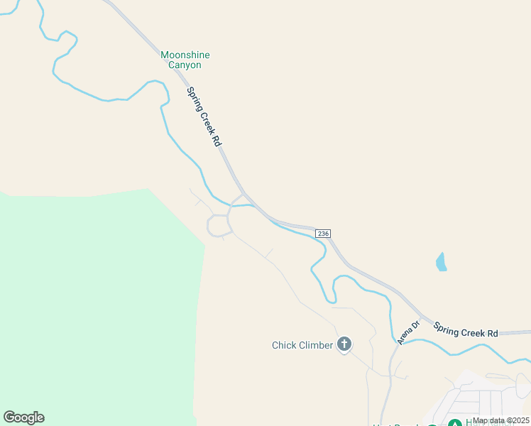 map of restaurants, bars, coffee shops, grocery stores, and more near Spring Creek Road in Rapid City