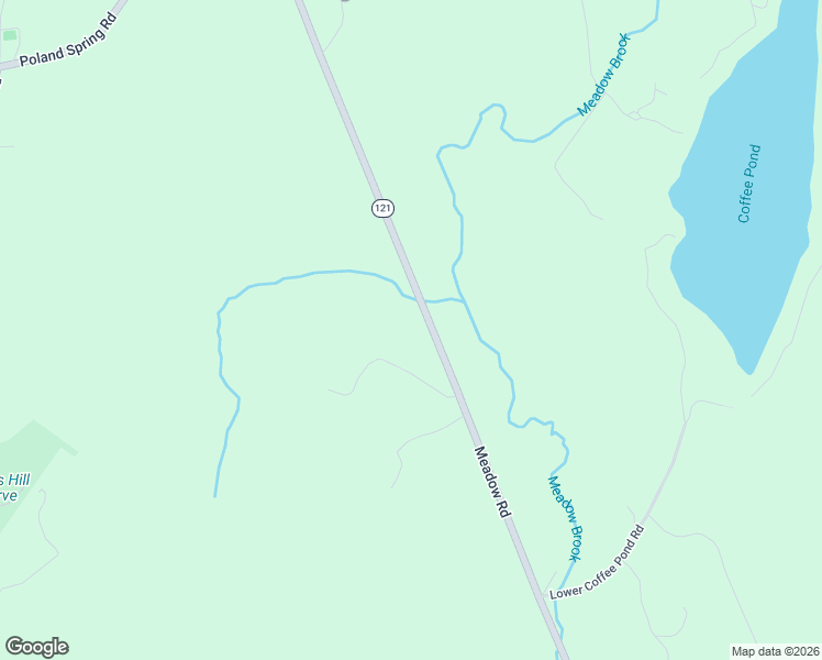 map of restaurants, bars, coffee shops, grocery stores, and more near 605 Meadow Road in Casco