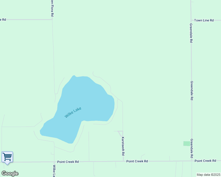 map of restaurants, bars, coffee shops, grocery stores, and more near 10425 Karstaedt Road in Kiel