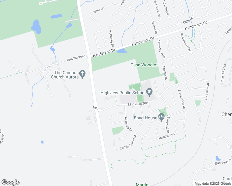 map of restaurants, bars, coffee shops, grocery stores, and more near 79 Cashel Court in Aurora