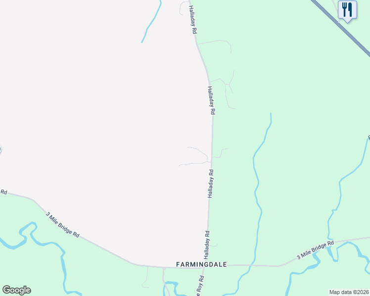 map of restaurants, bars, coffee shops, grocery stores, and more near 1456 Halladay Road in Middlebury