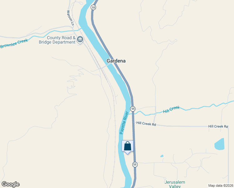 map of restaurants, bars, coffee shops, grocery stores, and more near 15 Gardena Lane in Horseshoe Bend