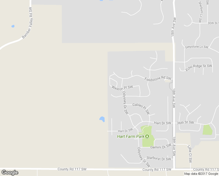 map of restaurants, bars, coffee shops, grocery stores, and more near 2352 Weston Place Southwest in Rochester