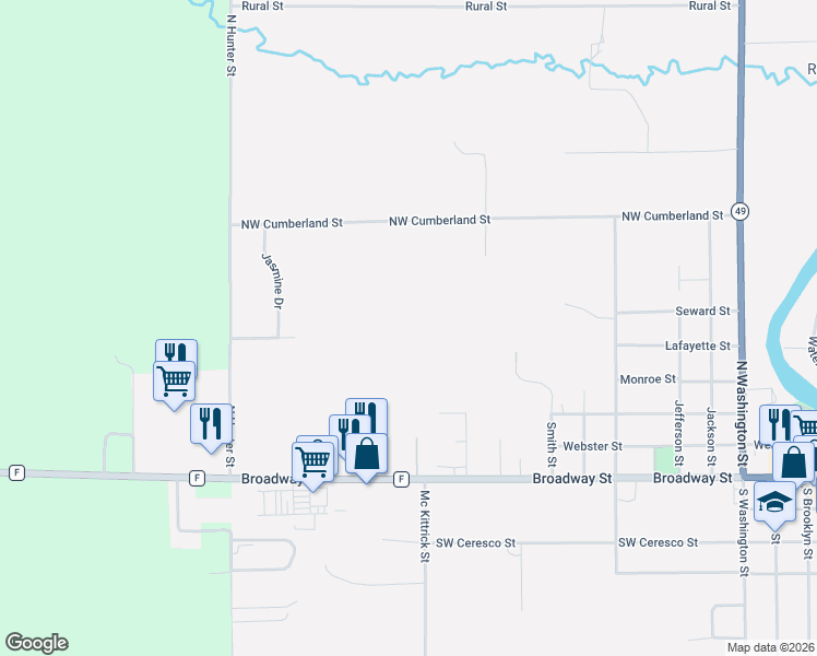 map of restaurants, bars, coffee shops, grocery stores, and more near 609 Broadway in Berlin
