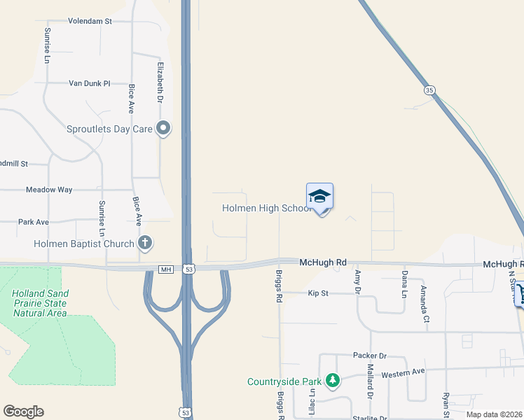 map of restaurants, bars, coffee shops, grocery stores, and more near 7520 Sween Drive in Holmen