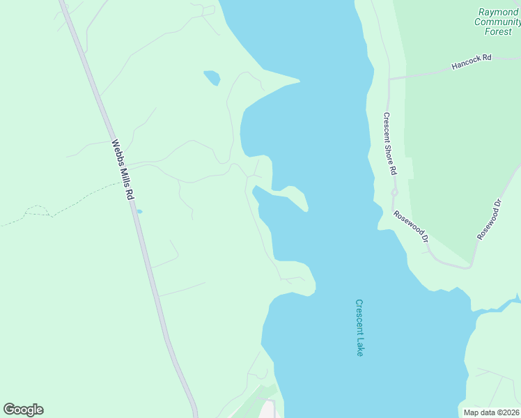 map of restaurants, bars, coffee shops, grocery stores, and more near 76 Myron Hall Road in Raymond