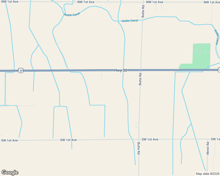 map of restaurants, bars, coffee shops, grocery stores, and more near 3437 U.S. 30 in New Plymouth