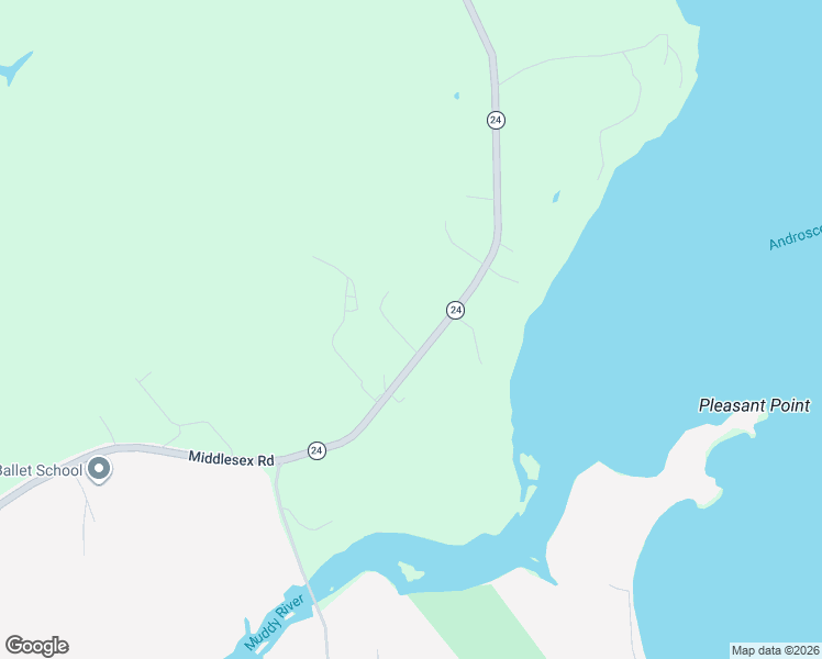 map of restaurants, bars, coffee shops, grocery stores, and more near 535 Middlesex Road in Bowdoinham