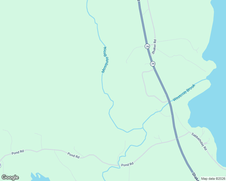 map of restaurants, bars, coffee shops, grocery stores, and more near 550 Shaker Road in New Gloucester