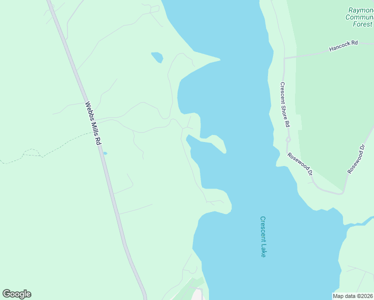 map of restaurants, bars, coffee shops, grocery stores, and more near 76 Myron Hall Road in Raymond