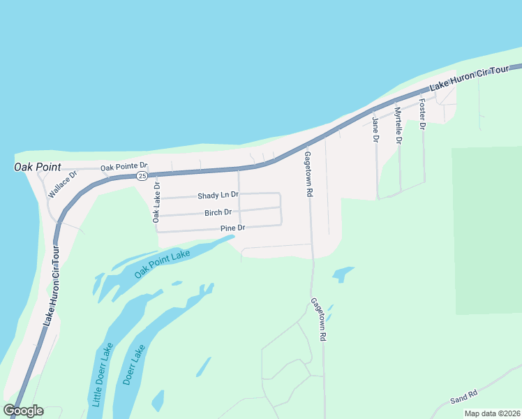 map of restaurants, bars, coffee shops, grocery stores, and more near 5711 Birch Drive in Caseville
