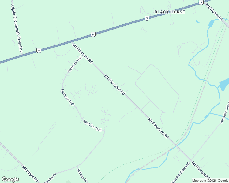 map of restaurants, bars, coffee shops, grocery stores, and more near 17390 Mount Pleasant Road in Regional Municipality of Peel