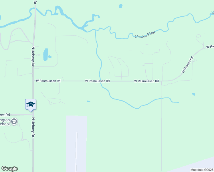 map of restaurants, bars, coffee shops, grocery stores, and more near 5103 West Rasmussen Road in Ludington