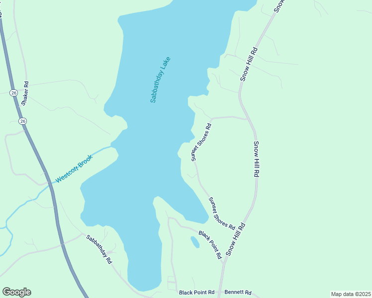 map of restaurants, bars, coffee shops, grocery stores, and more near 63 Sunset Shores Road in New Gloucester