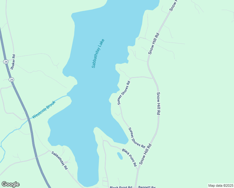 map of restaurants, bars, coffee shops, grocery stores, and more near 63 Sunset Shores Road in New Gloucester