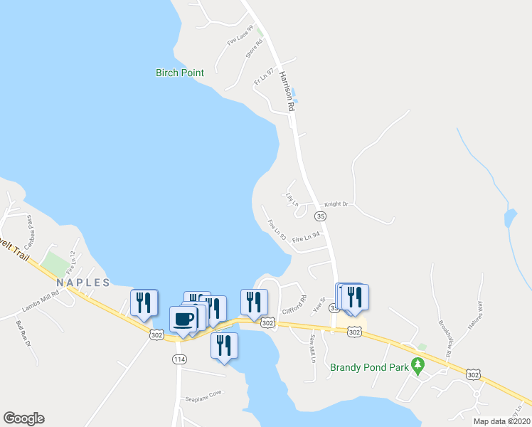 map of restaurants, bars, coffee shops, grocery stores, and more near 134 Fire Ln 93 in Naples