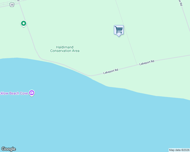 map of restaurants, bars, coffee shops, grocery stores, and more near 133 Lakeport Road in Colborne