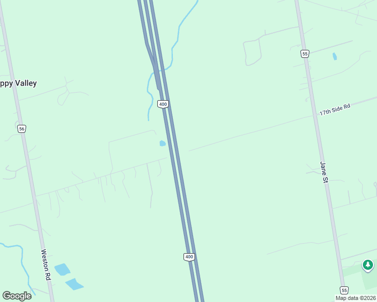 map of restaurants, bars, coffee shops, grocery stores, and more near 6215 17th Side Road in King City