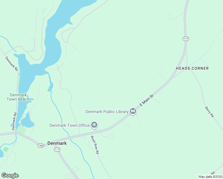 map of restaurants, bars, coffee shops, grocery stores, and more near 92 East Main Street in Denmark