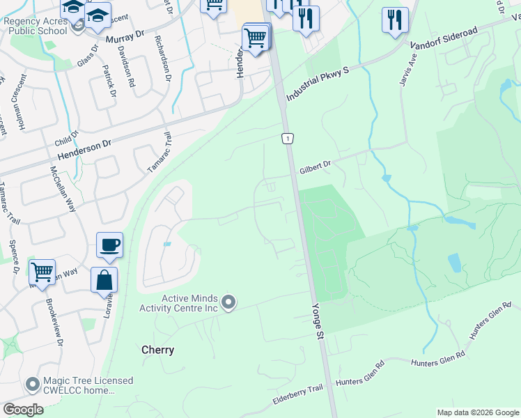 map of restaurants, bars, coffee shops, grocery stores, and more near 5 Phila Lane in Aurora