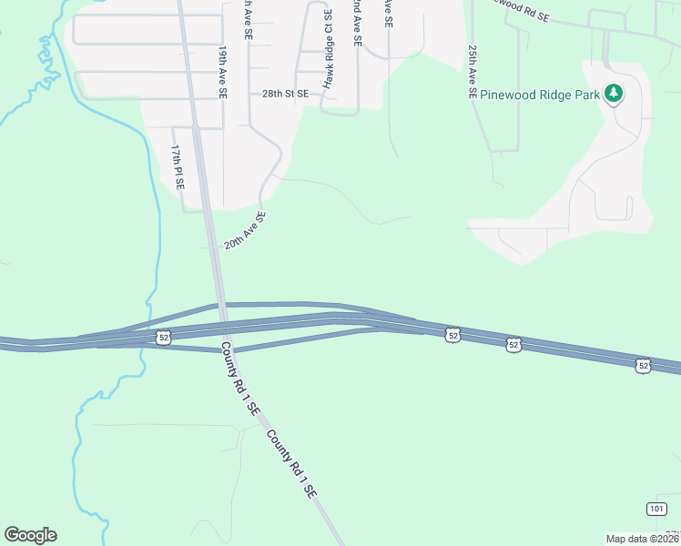 map of restaurants, bars, coffee shops, grocery stores, and more near U.S. 52 in Rochester