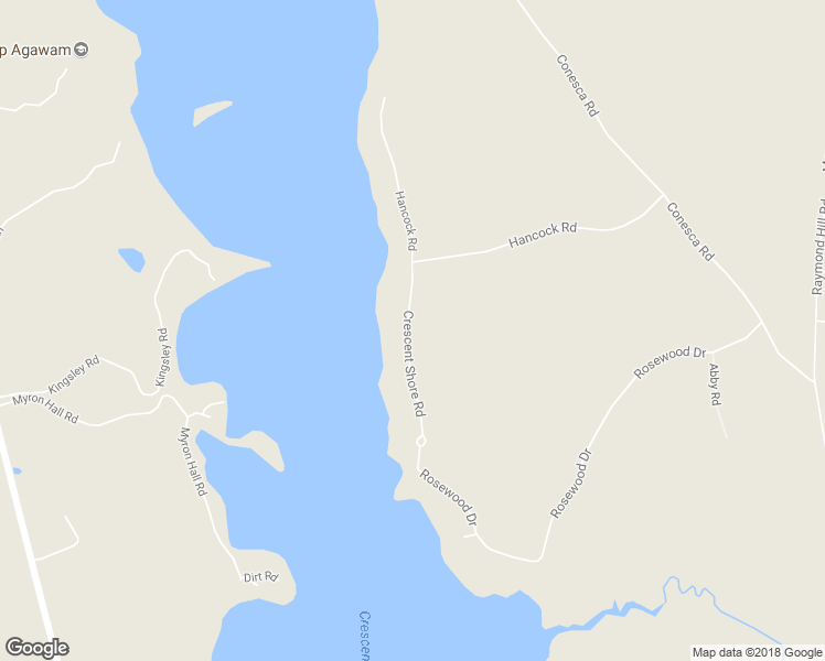 map of restaurants, bars, coffee shops, grocery stores, and more near 40 Crescent Shore Road in Raymond