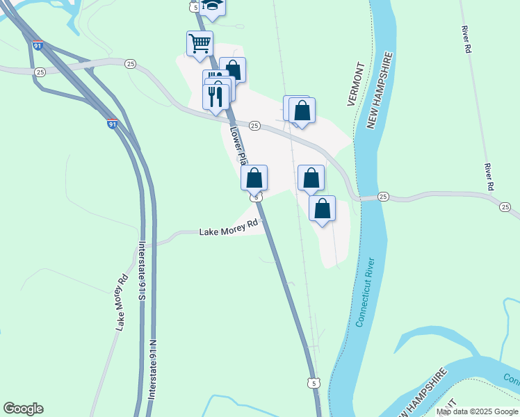 map of restaurants, bars, coffee shops, grocery stores, and more near Lower Plain in Orange County