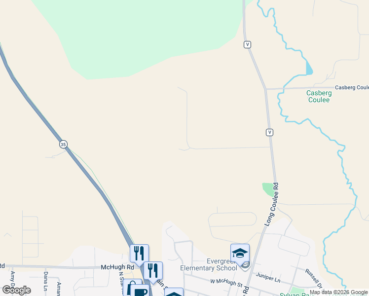 map of restaurants, bars, coffee shops, grocery stores, and more near N7053 County Road V in Holmen