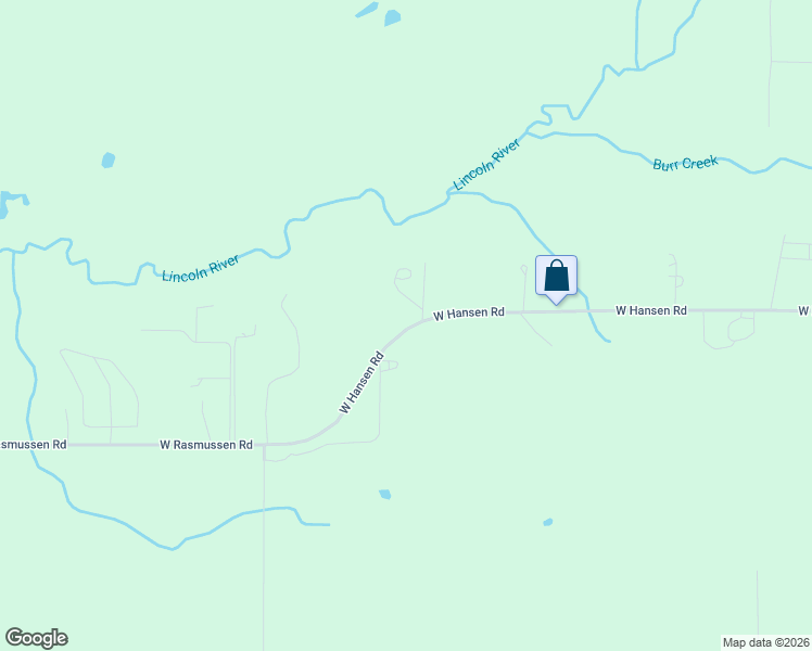 map of restaurants, bars, coffee shops, grocery stores, and more near 4446 West Hansen Road in Ludington