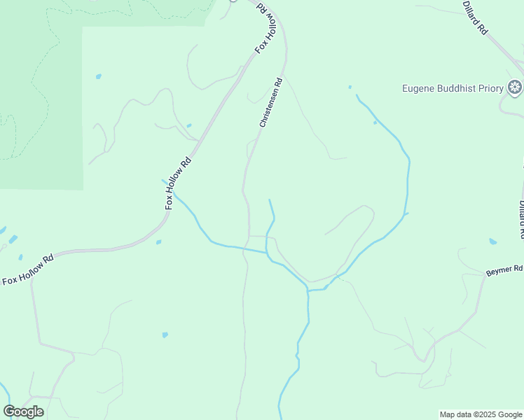 map of restaurants, bars, coffee shops, grocery stores, and more near 85255 Christensen Road in Eugene