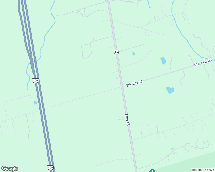 map of restaurants, bars, coffee shops, grocery stores, and more near 3074 17th Side Road in King