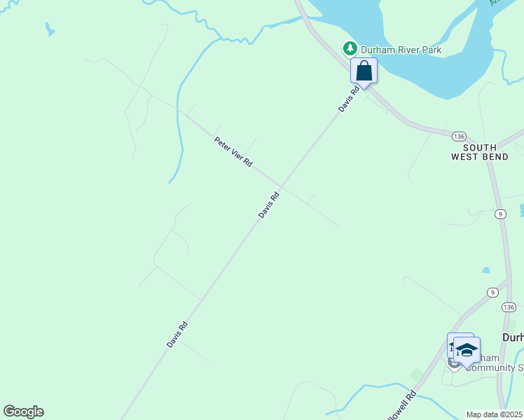 map of restaurants, bars, coffee shops, grocery stores, and more near 123 Davis Road in Durham