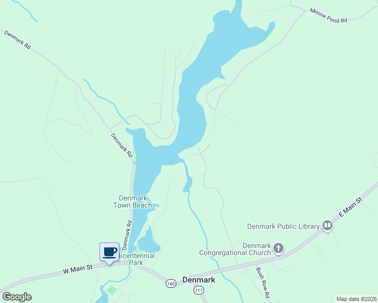 map of restaurants, bars, coffee shops, grocery stores, and more near 108 Indian Point Rd in Denmark