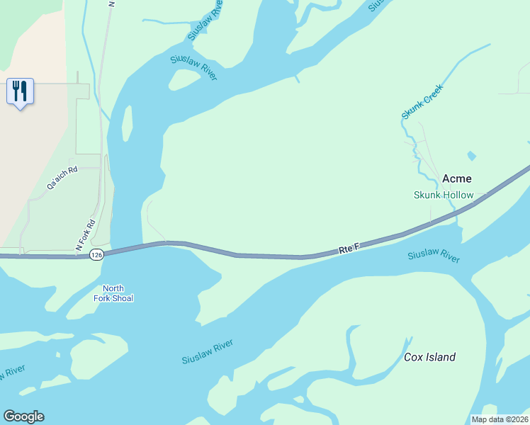 map of restaurants, bars, coffee shops, grocery stores, and more near 5979 Oregon 126 in Florence