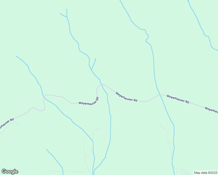 map of restaurants, bars, coffee shops, grocery stores, and more near Weyerhauser Road in Fall Creek