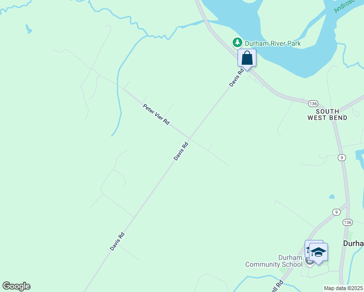 map of restaurants, bars, coffee shops, grocery stores, and more near 123 Davis Road in Durham