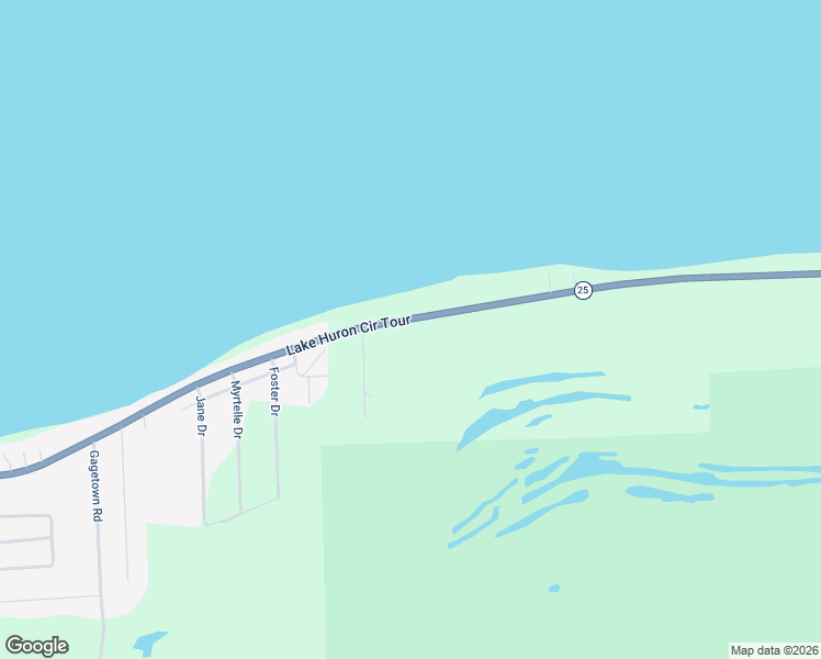 map of restaurants, bars, coffee shops, grocery stores, and more near 5185-5285 Port Austin Road in Caseville