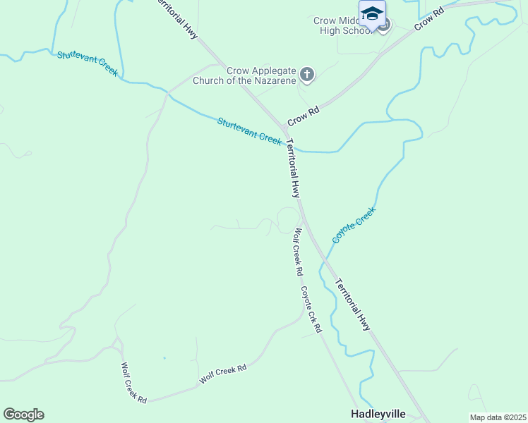 map of restaurants, bars, coffee shops, grocery stores, and more near 25827 Wolf Creek Road in Veneta