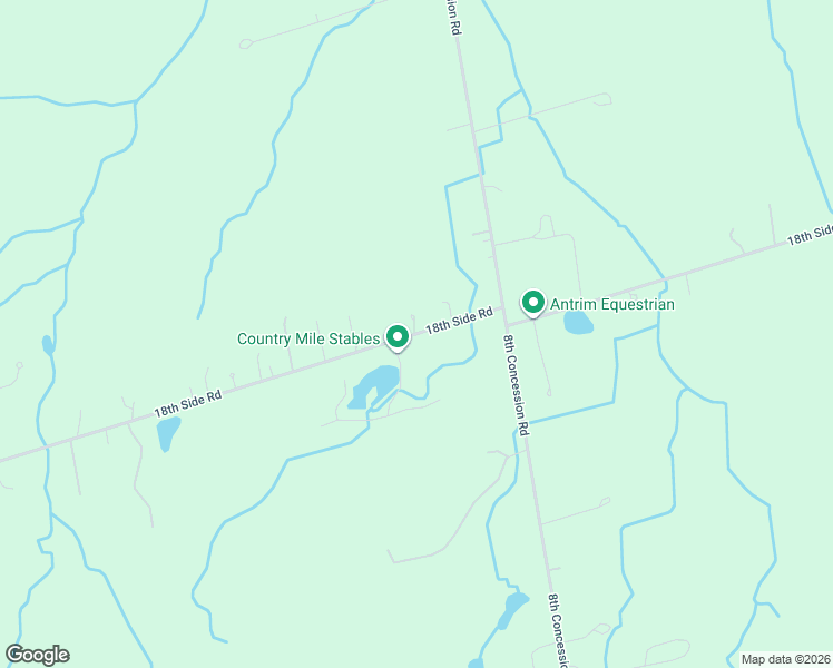 map of restaurants, bars, coffee shops, grocery stores, and more near 18th Side Road in Schomberg
