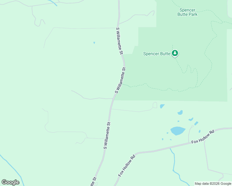 map of restaurants, bars, coffee shops, grocery stores, and more near 85324 South Willamette Street in Eugene