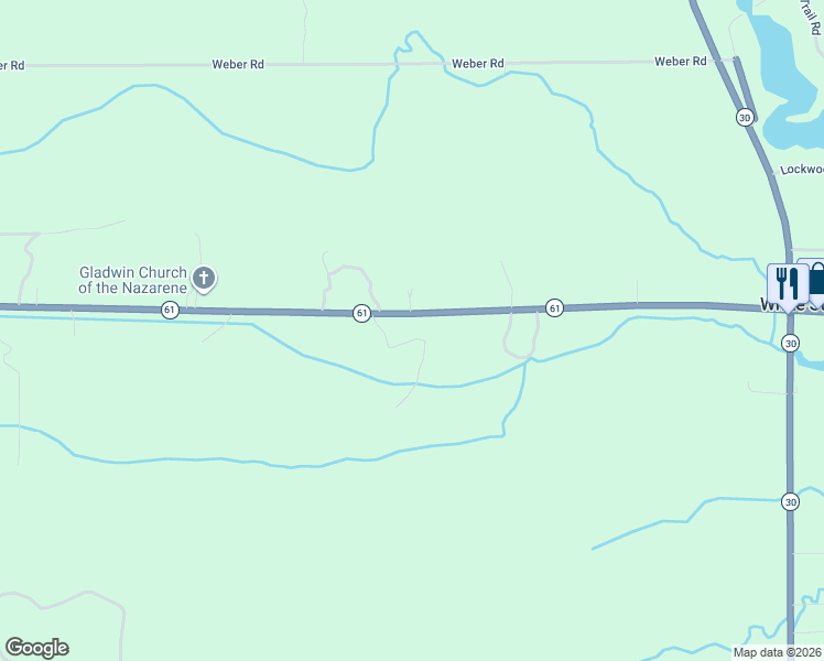 map of restaurants, bars, coffee shops, grocery stores, and more near 287-383 Highway 61 in Gladwin