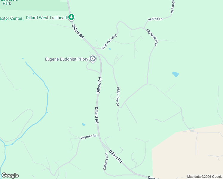 map of restaurants, bars, coffee shops, grocery stores, and more near 85228-85498 Eagles Aerie Road in Eugene
