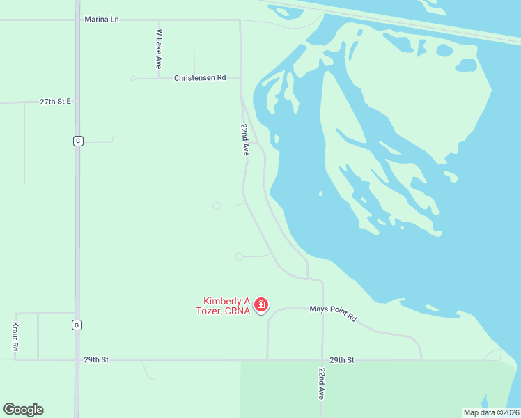 map of restaurants, bars, coffee shops, grocery stores, and more near N9266 22nd Avenue in Necedah