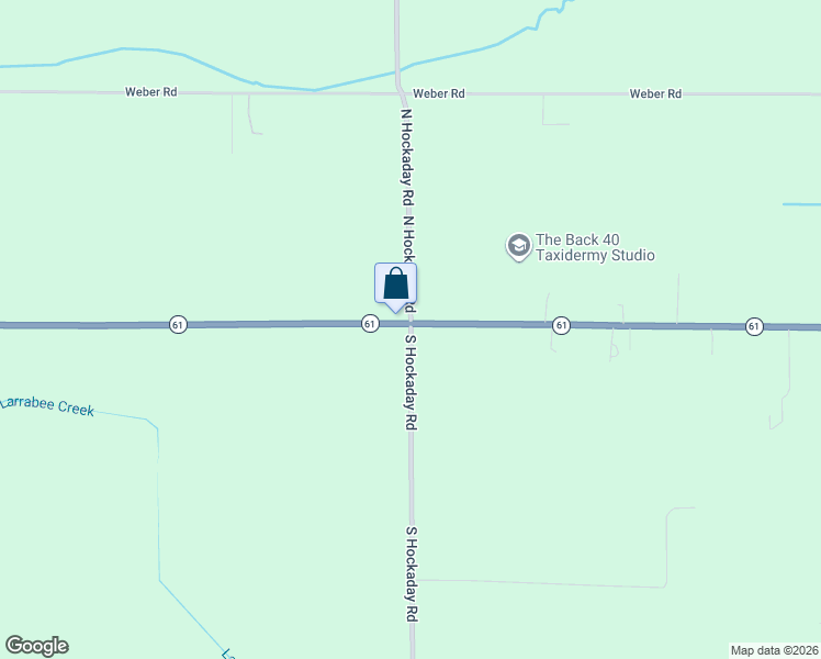 map of restaurants, bars, coffee shops, grocery stores, and more near 3 South Hockaday Road in Gladwin